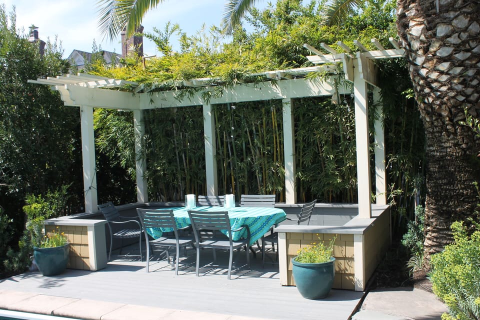 Outdoor, Shaded Dining Area