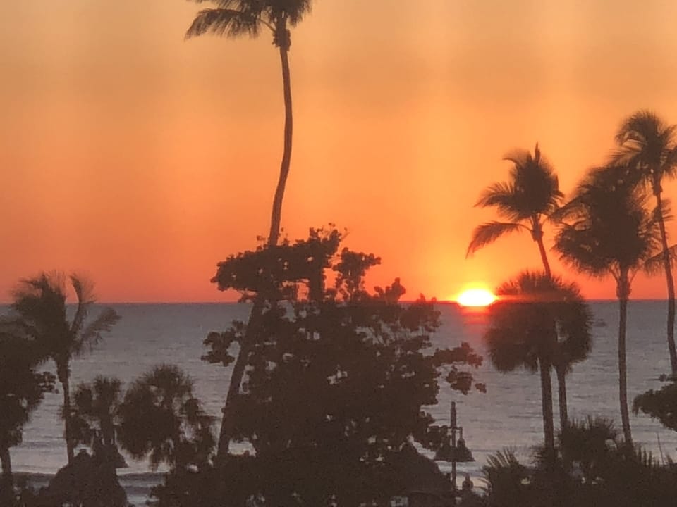 Sunset view from all main living areas and balcony