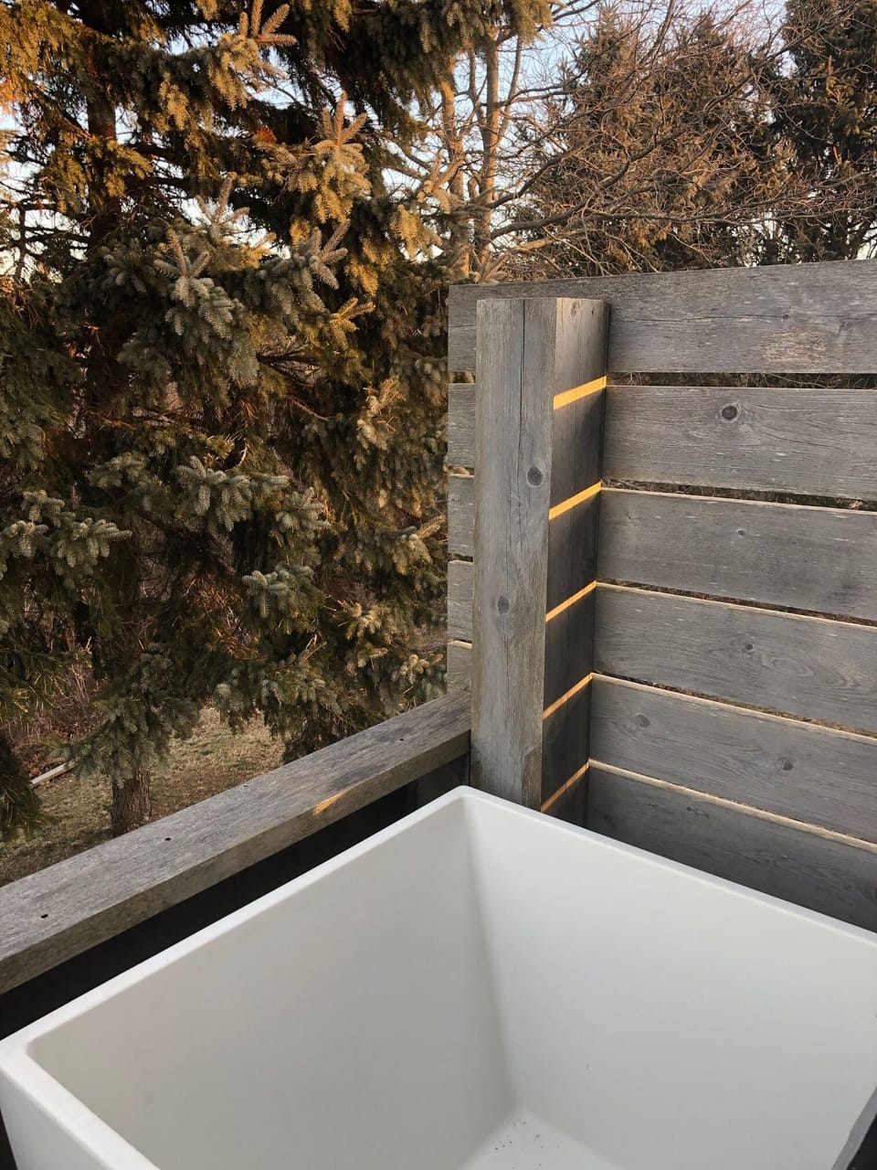 Soaking Tub with water view