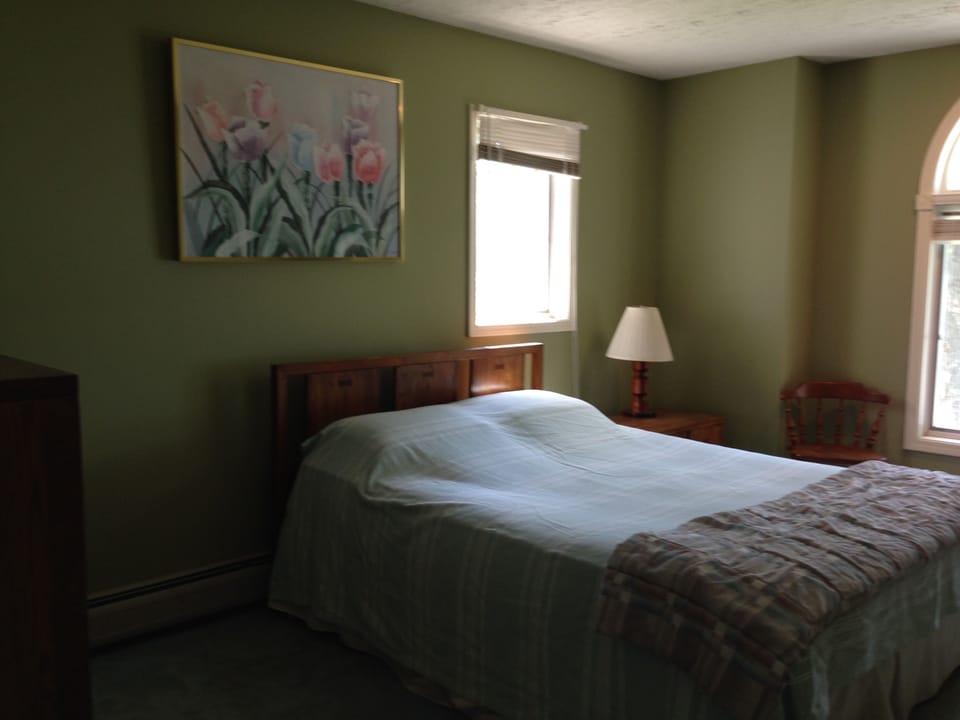upstairs master bedroom with queen bed