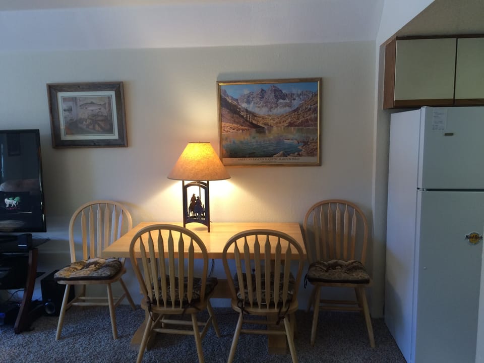 Dinning area next to kitchen in living area