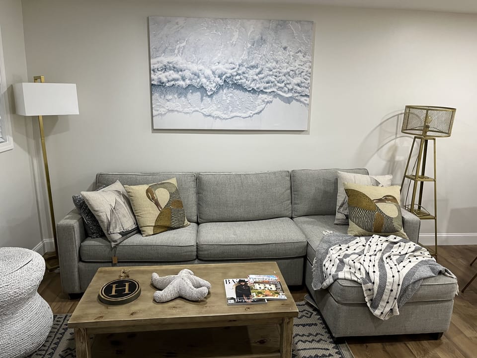 Living Room with Queen Sofa Sleeper