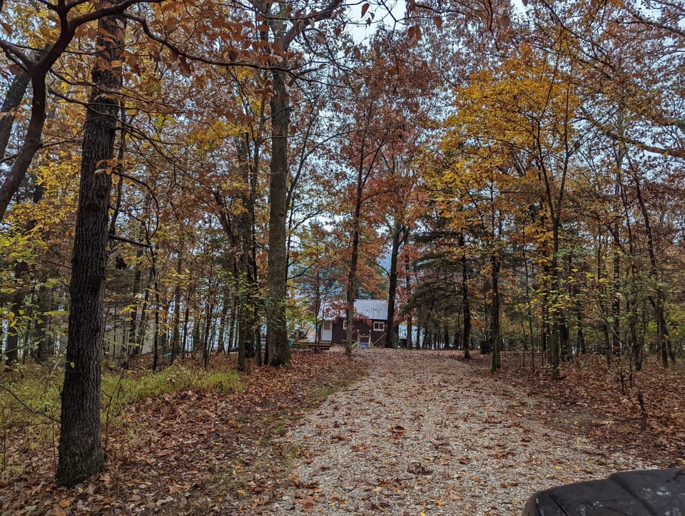 Driveway to rear of Cabin