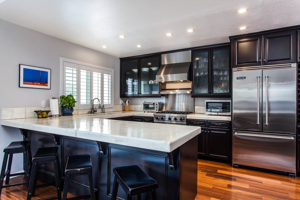 Kitchen with Viking appliances