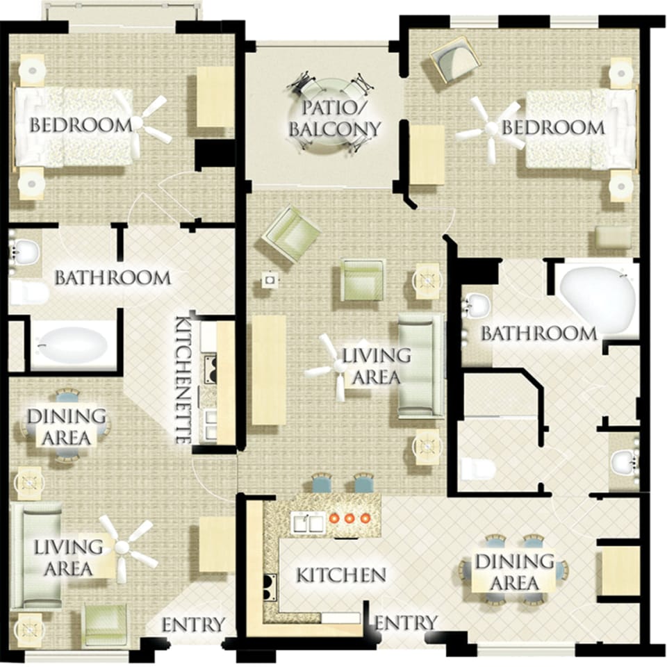 Floor Plan from Harborside's website