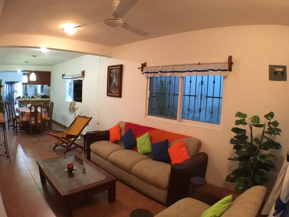 view from inside of front door- living room