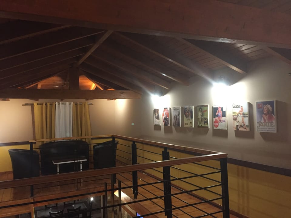 Loft seating area