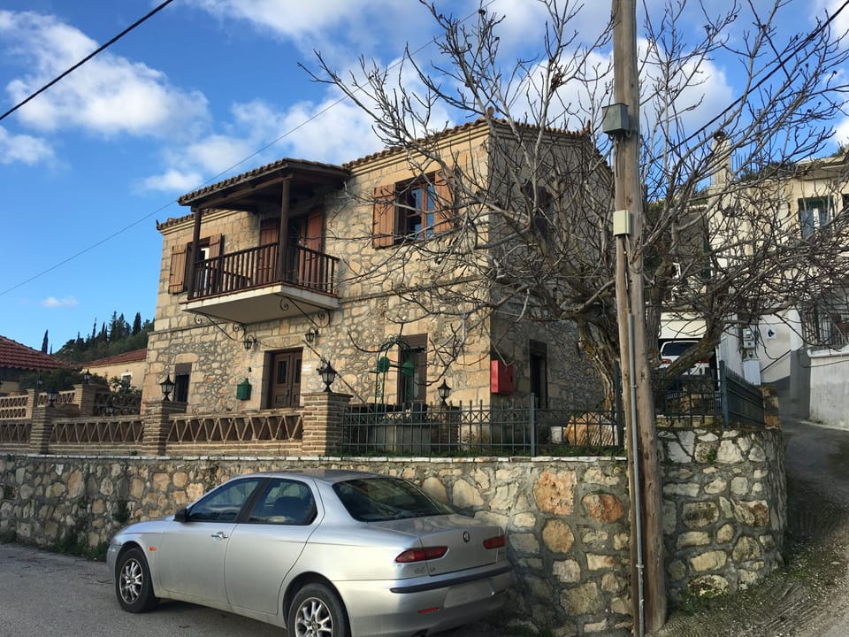 Anelina villa the eastern side with valley and panoramic sea views!

