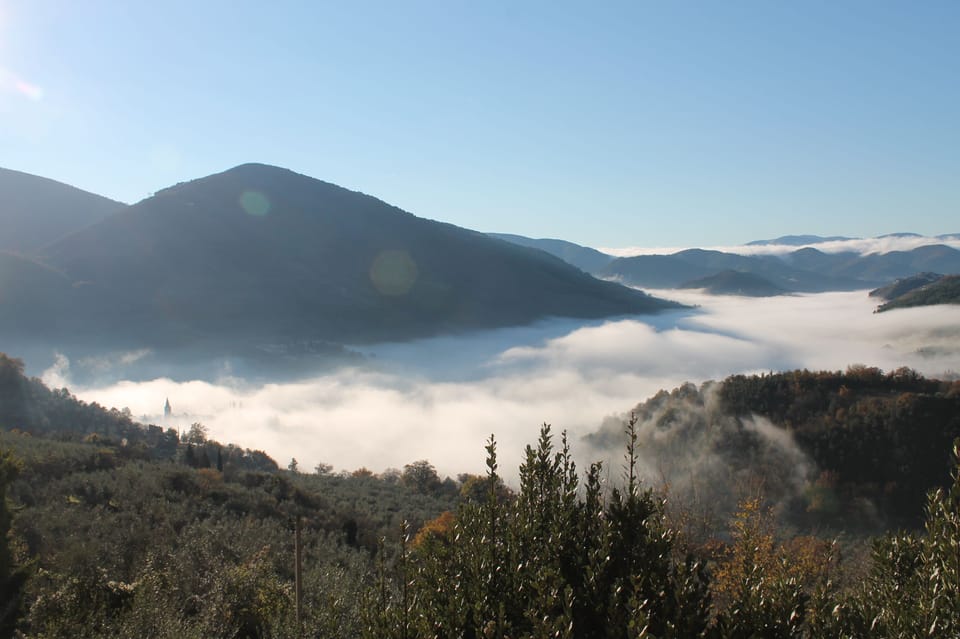 The Stone House in private medieval village House in Umbria