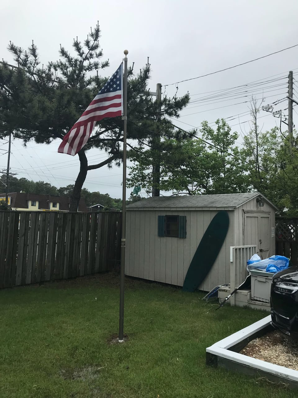 Beach bum shack and bin filled w stuff for fun in the sun. 