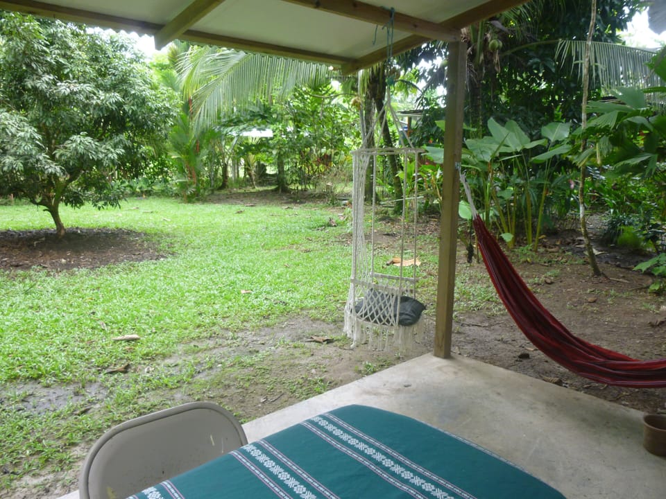 the terrasse overlooking the garden

