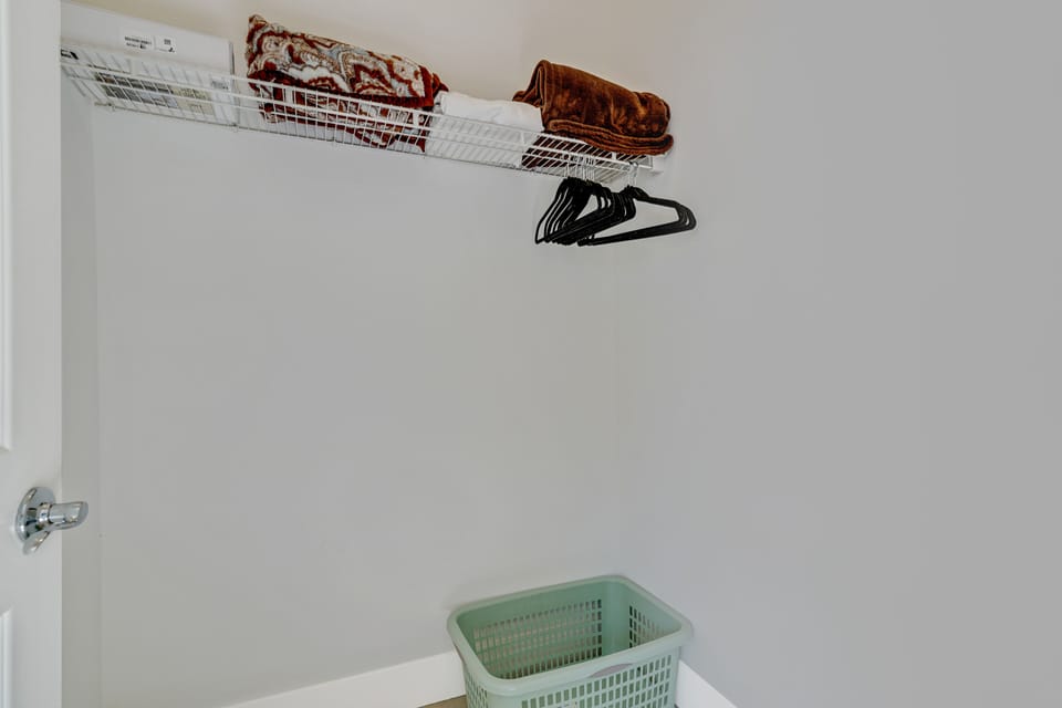 Large walk-in closet with plenty of space to hang your clothes