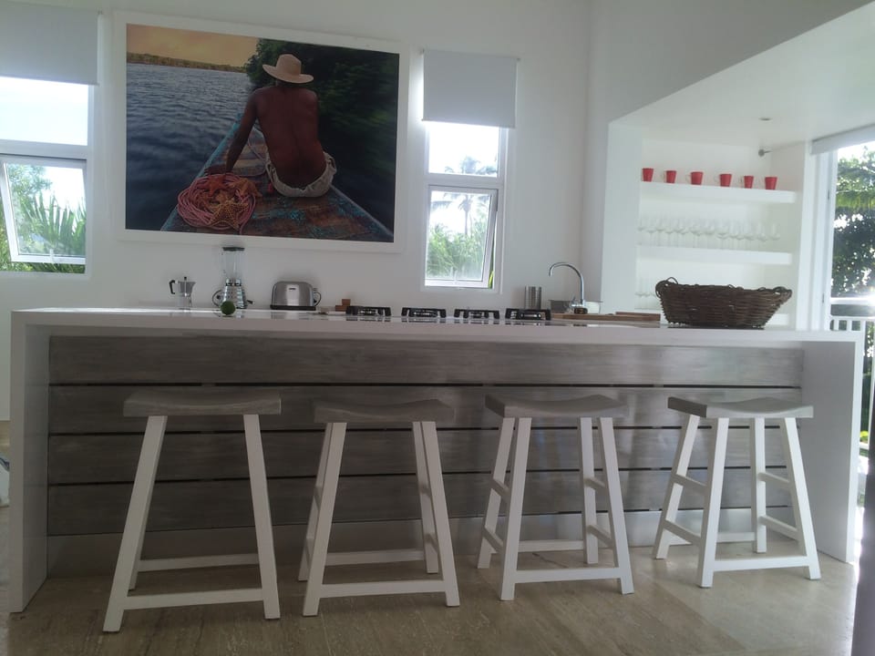 cooking and breakfast island...very modern design...brand new built