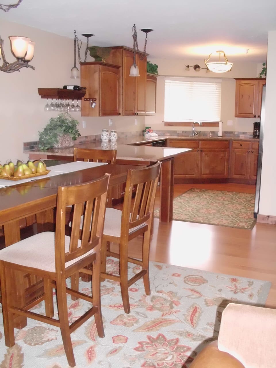 Dining room and kitchen