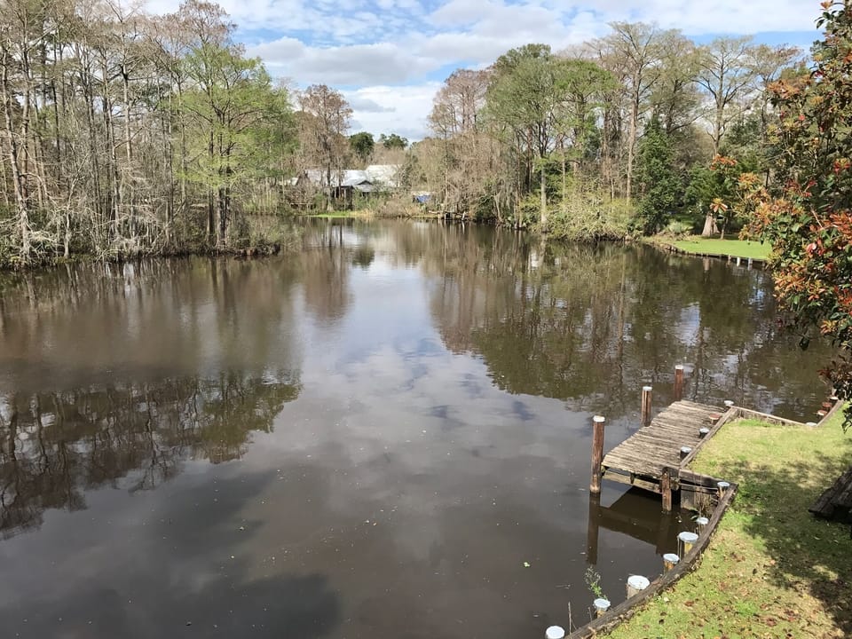 North view from rear balcony 