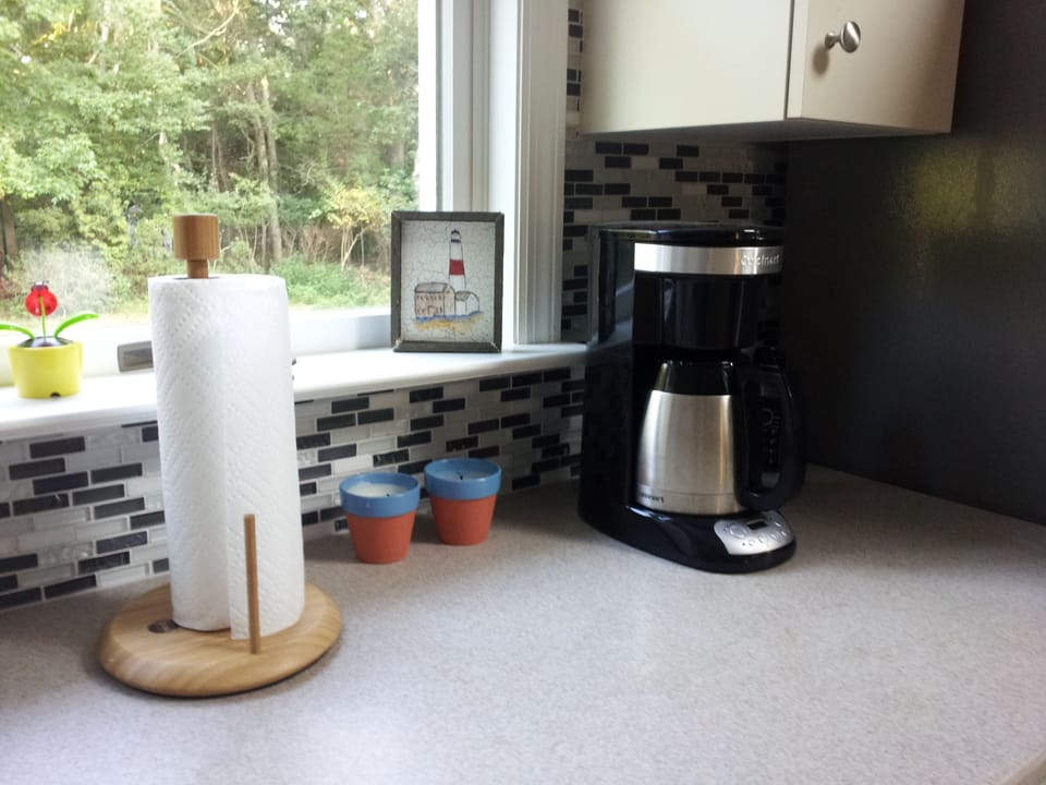 Our kitchen is fully supplied and has plenty of counter space!