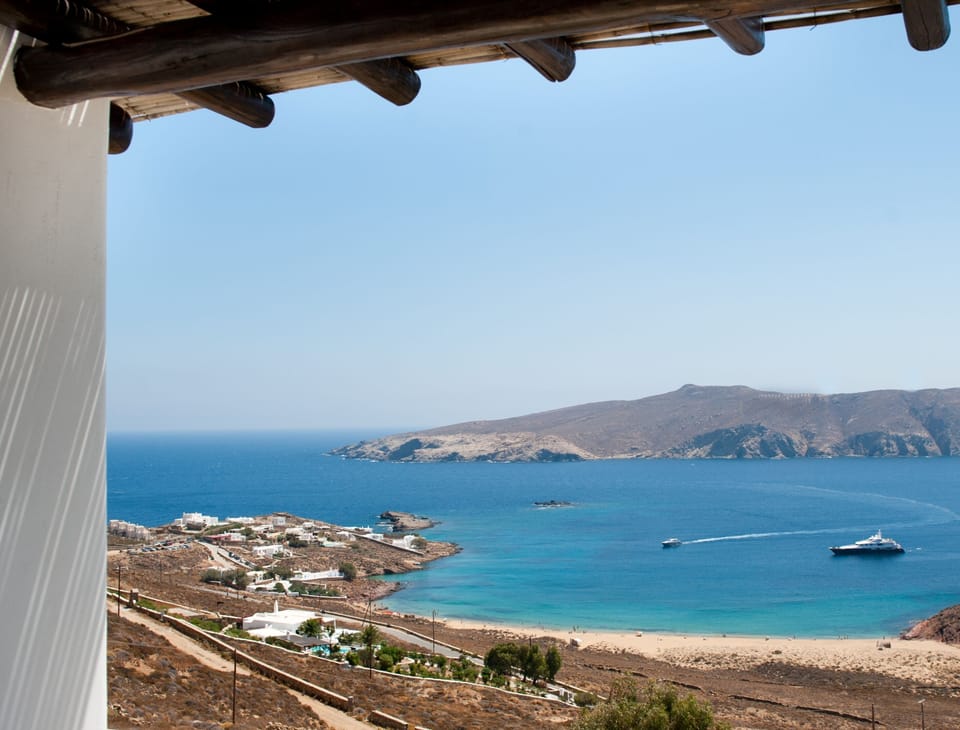 View of Agios Sostis beach