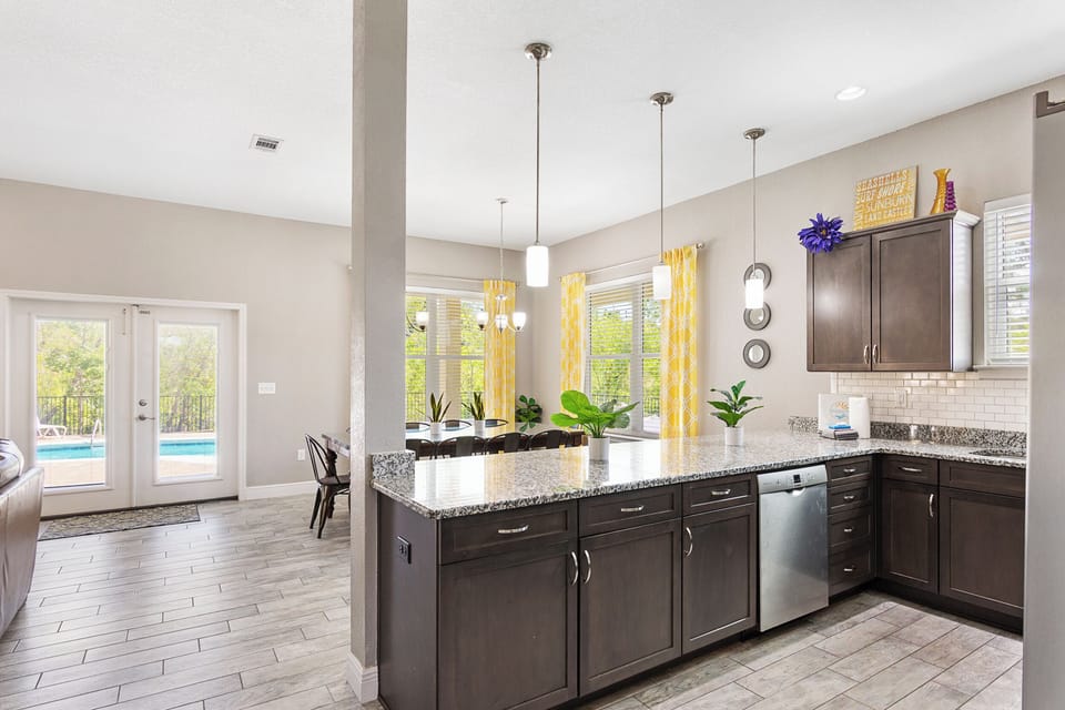 Beautiful view of the natural light in the open living space.