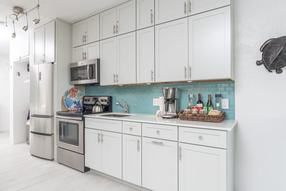 Fully equipped kitchen has everything you will need to prepare y