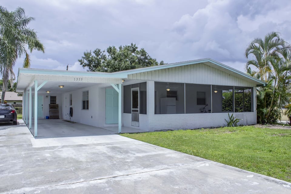 This is the street view of the Main home, this rental unit is the guest home