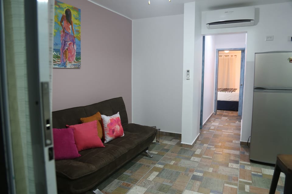 Living room has a sleeping futon for third guest
Villa Serafina