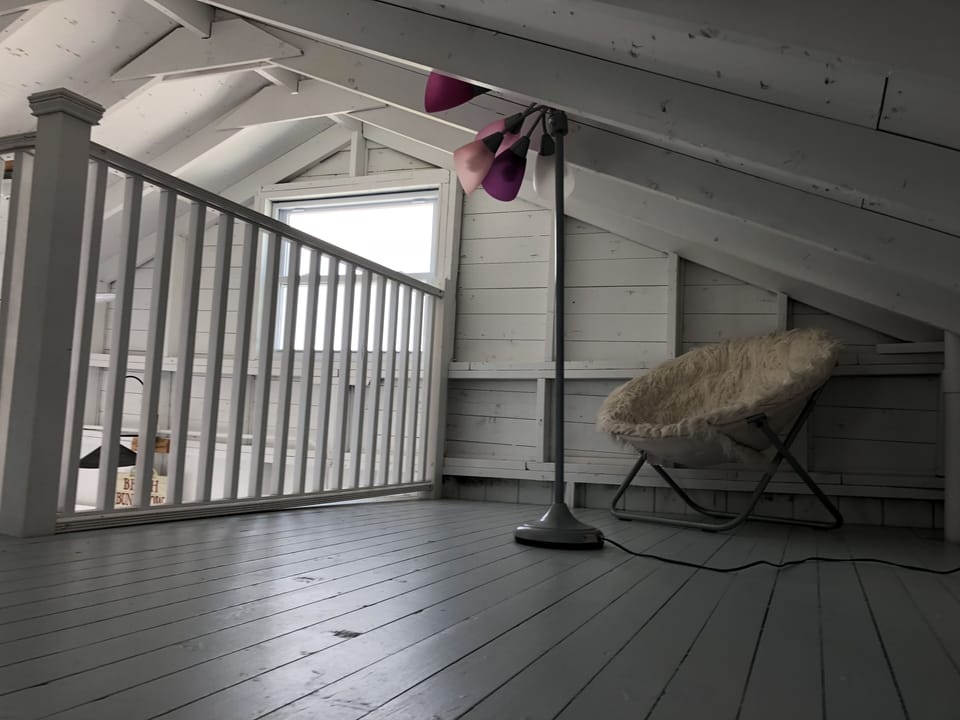 Loft view overlooking kitchen