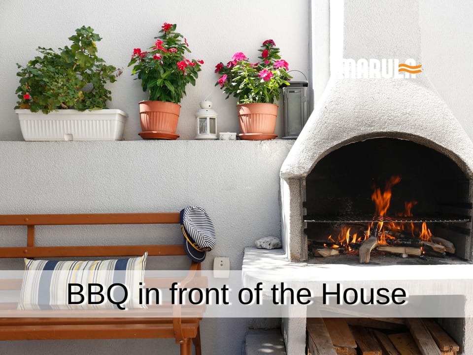 Round off your evening with a barbecue in front of the house