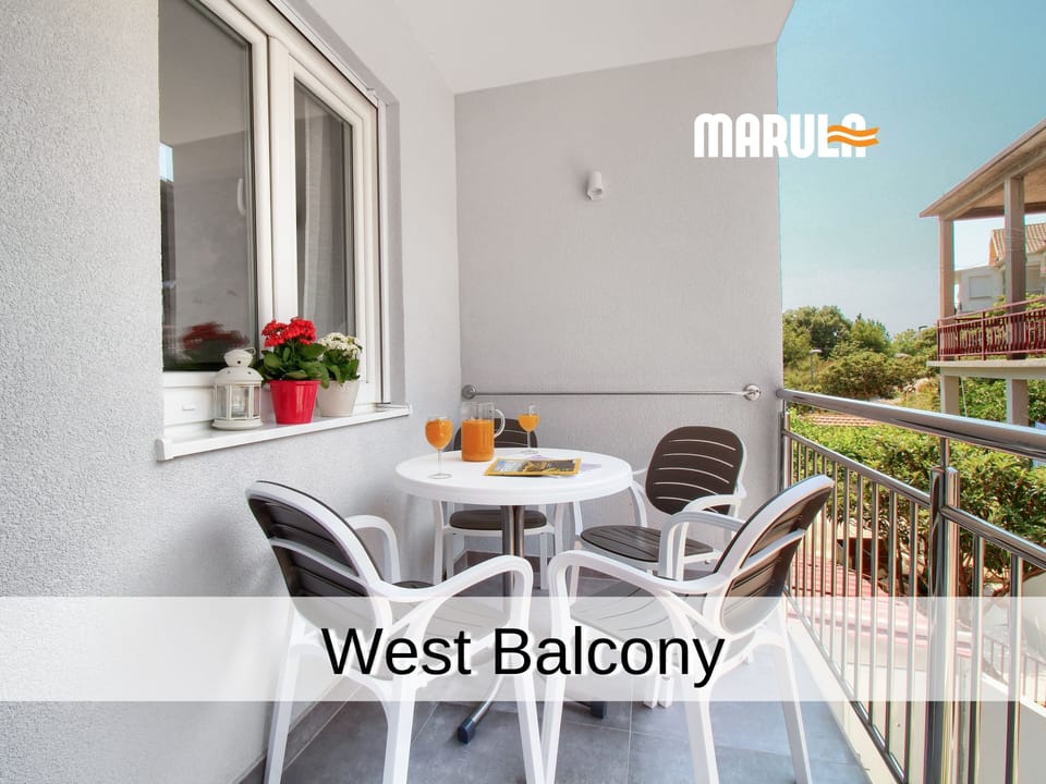 west sunny balcony