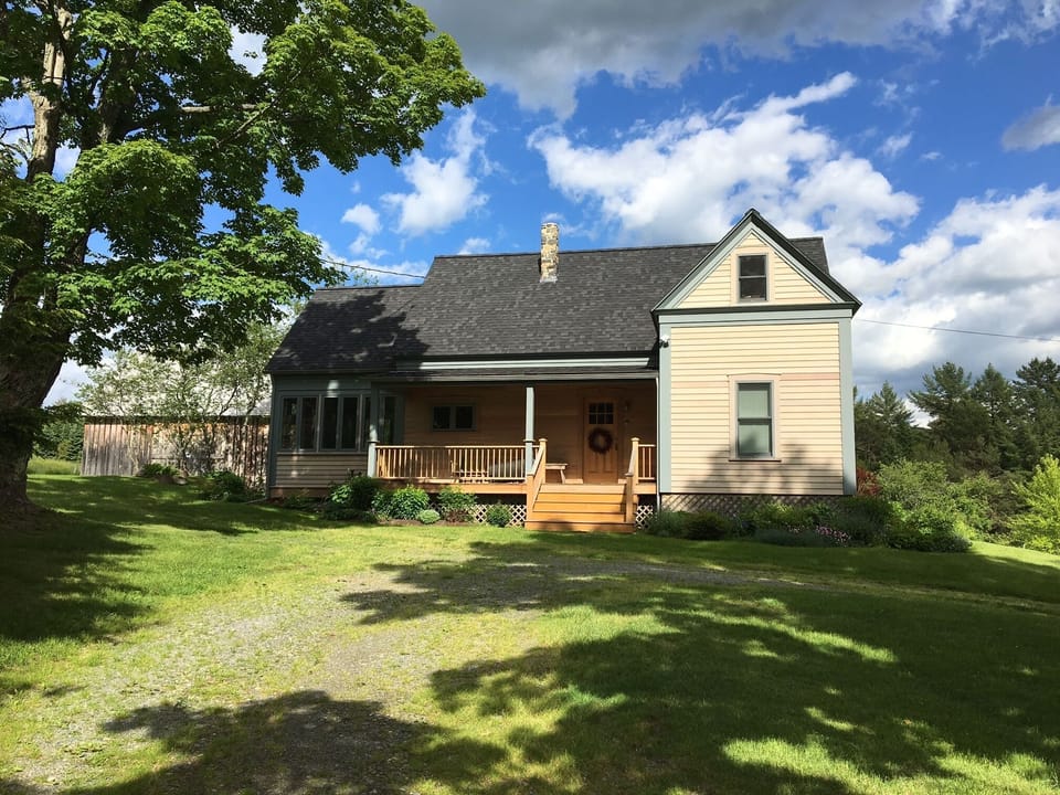 view from craftsbury road