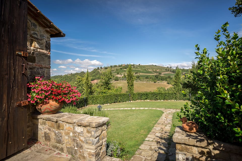 view from the private garden 