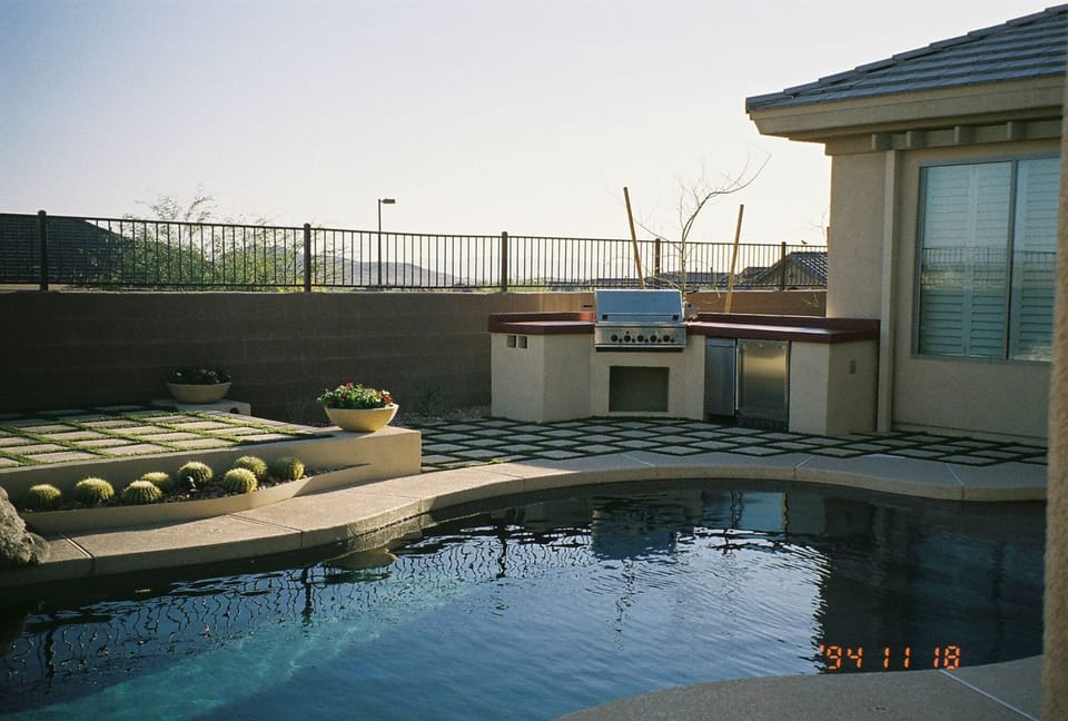 Outdoor refrigerator and grill
