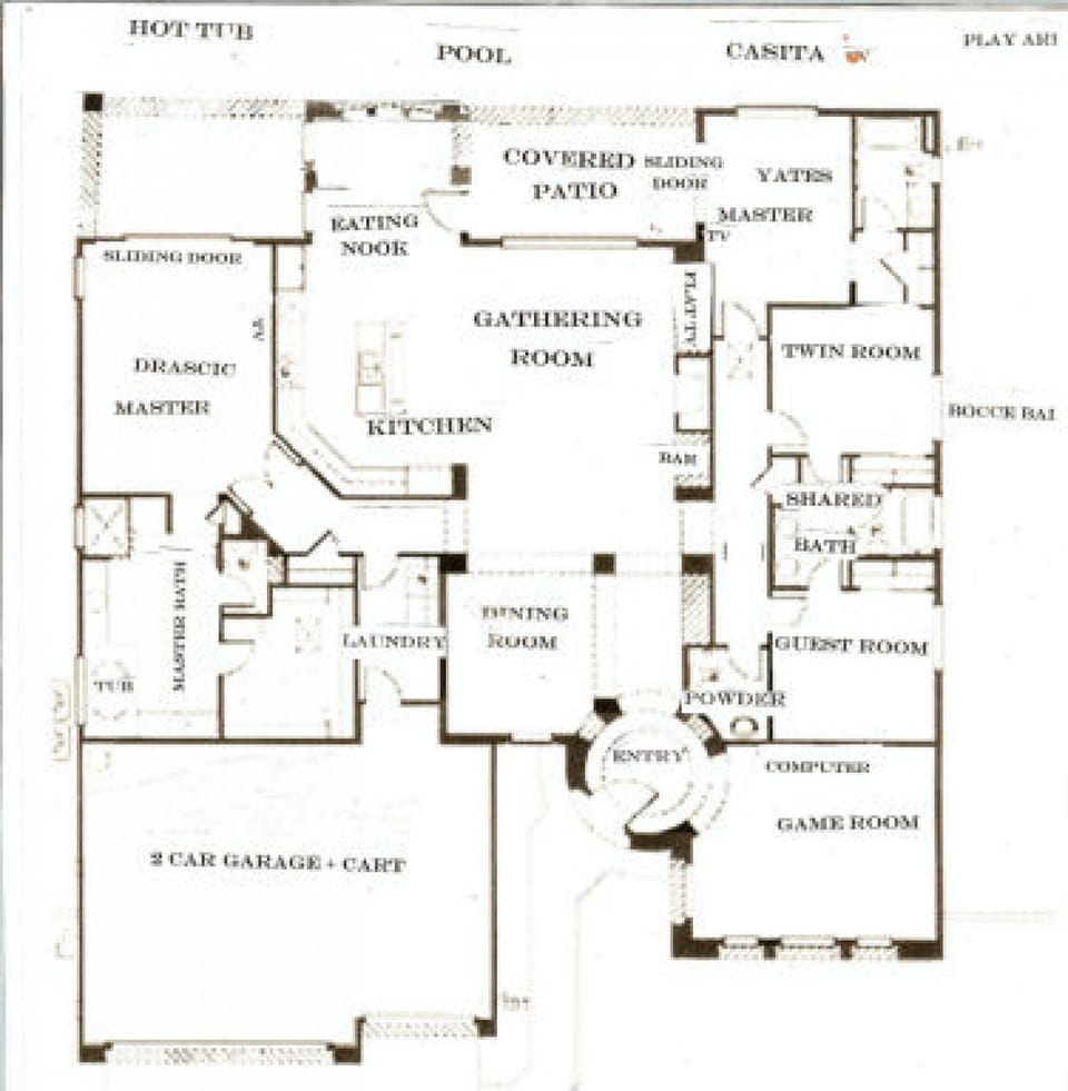 Main house is 3000 square feet with 3 car garage
