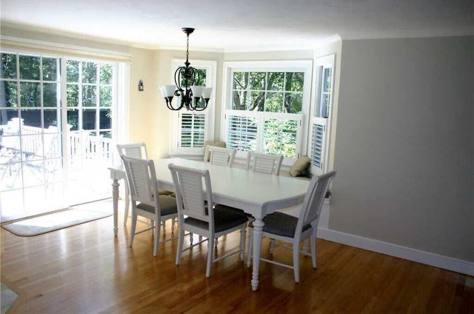 Dining Table with Deck Access