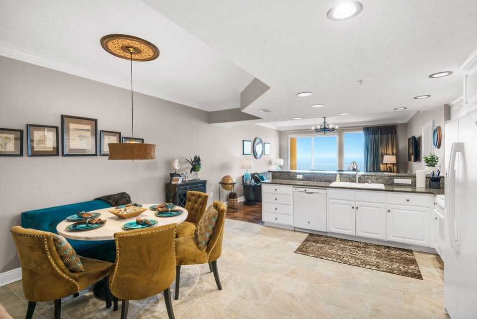 Ample space for cooking and dining