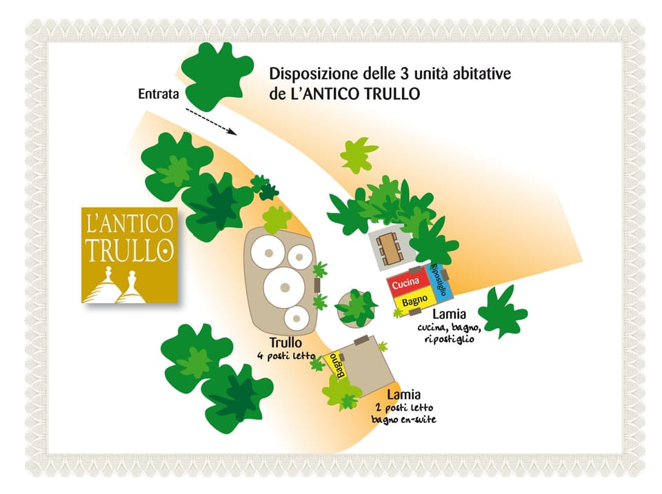 map of the "L'Antico Trullo" 