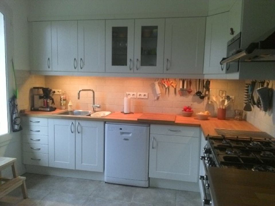 Modern villa kitchen with all amenities
