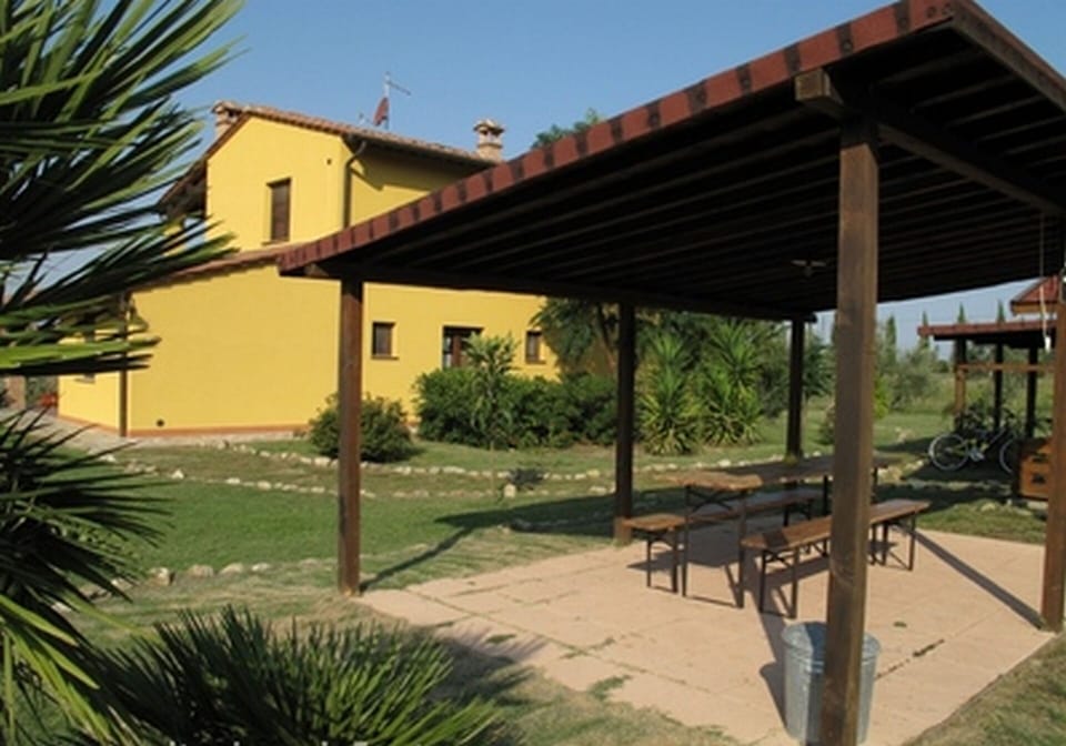 The barbecue area
