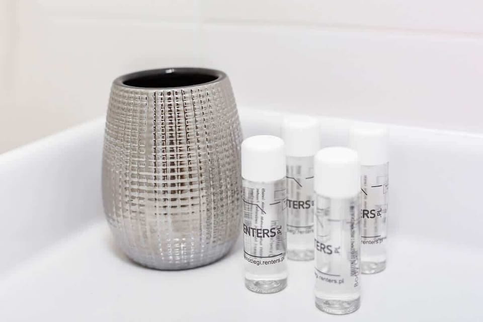 Free toiletries in the bathroom. 
