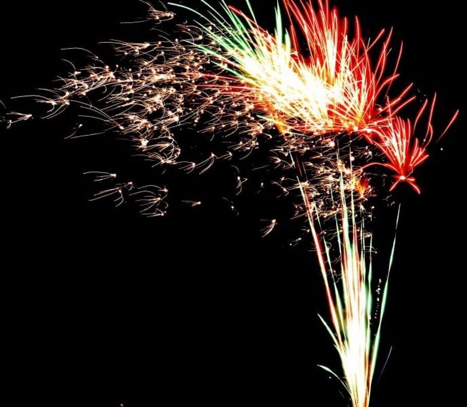 Fireworks on long weekends