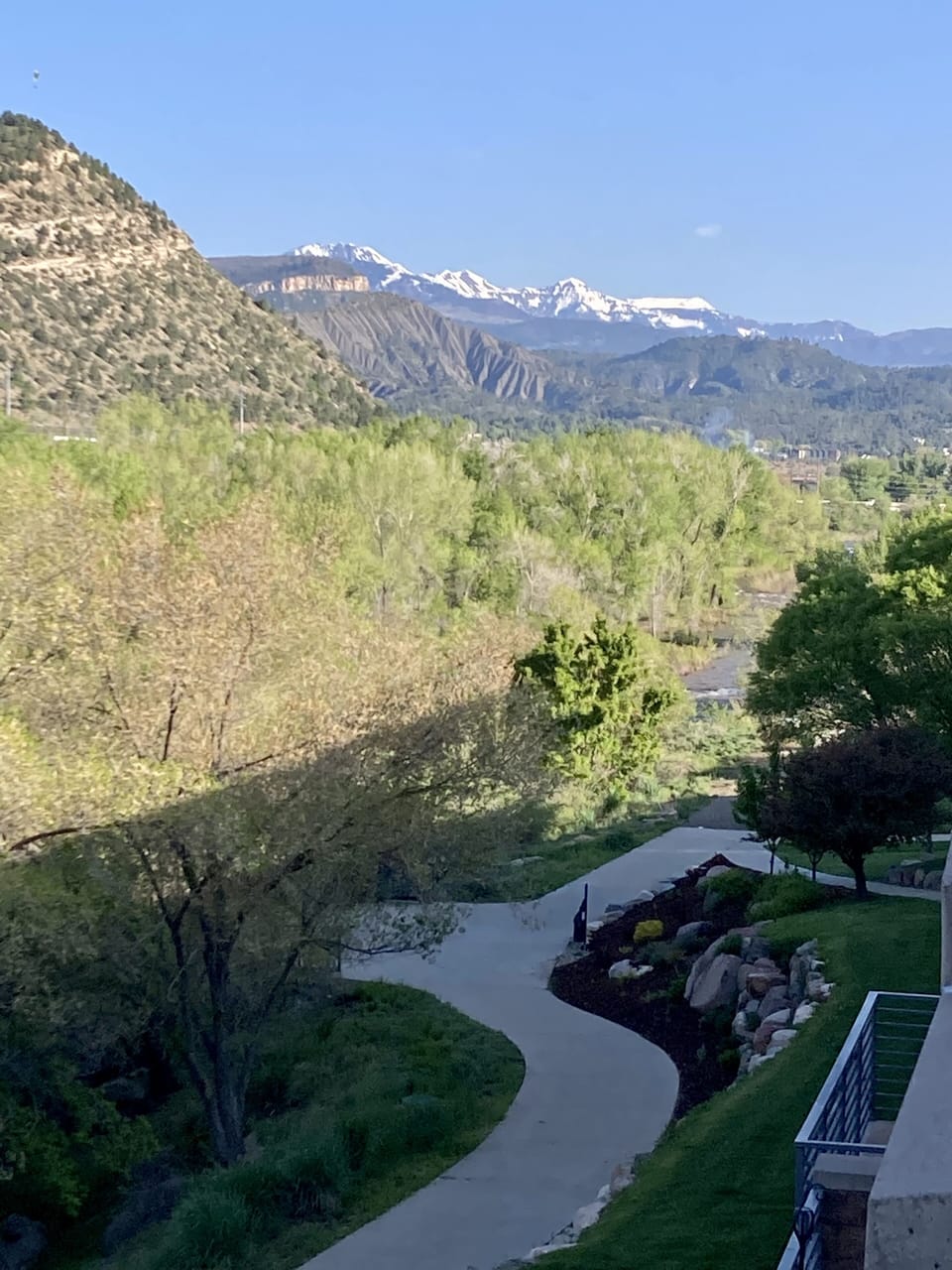 River view from deck.