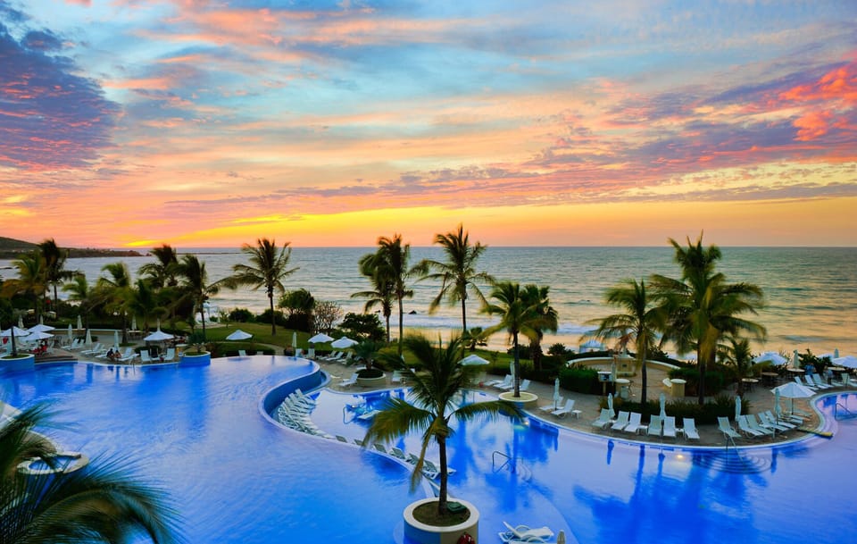 Sky Pool at Dusk. 