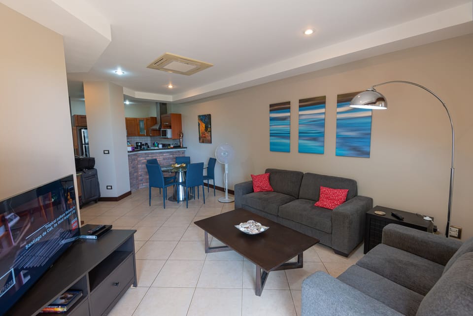 Living room toward kitchen