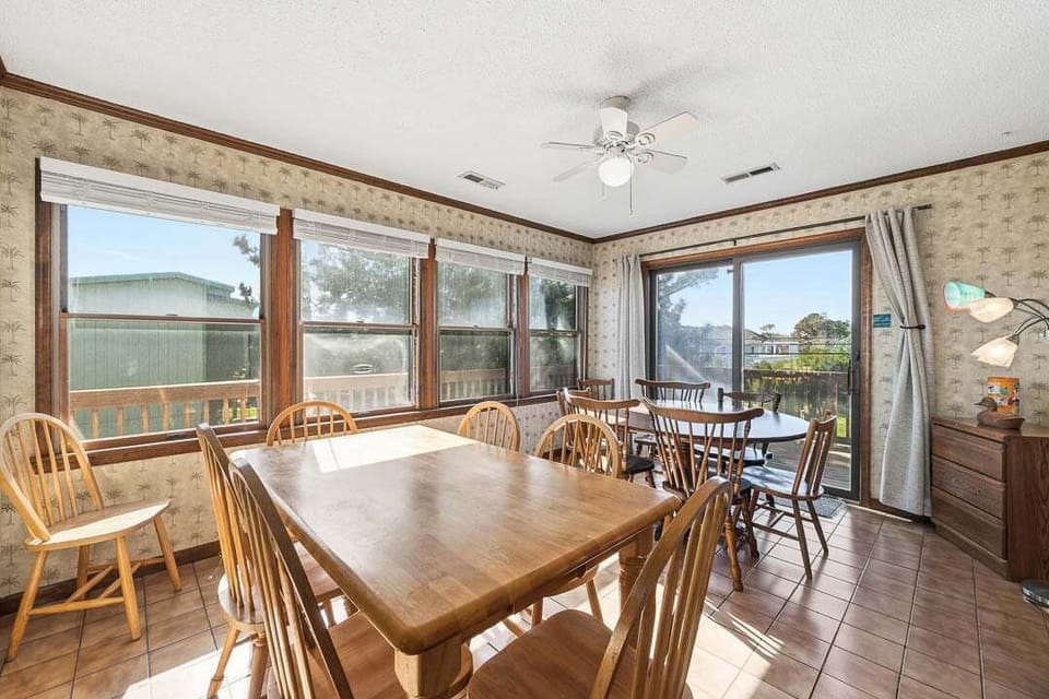 Top-Level Dining Room (seats 12) with Deck Access