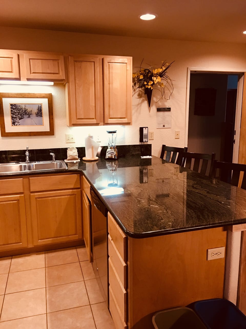 Kitchen in 1 and 2 
bedroom configuration