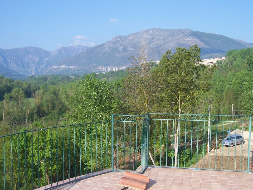 west view of mountain and autostrada to Rome
