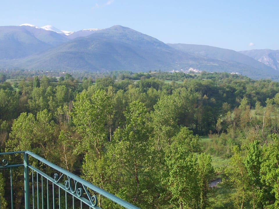 mountain and valley view from balconies