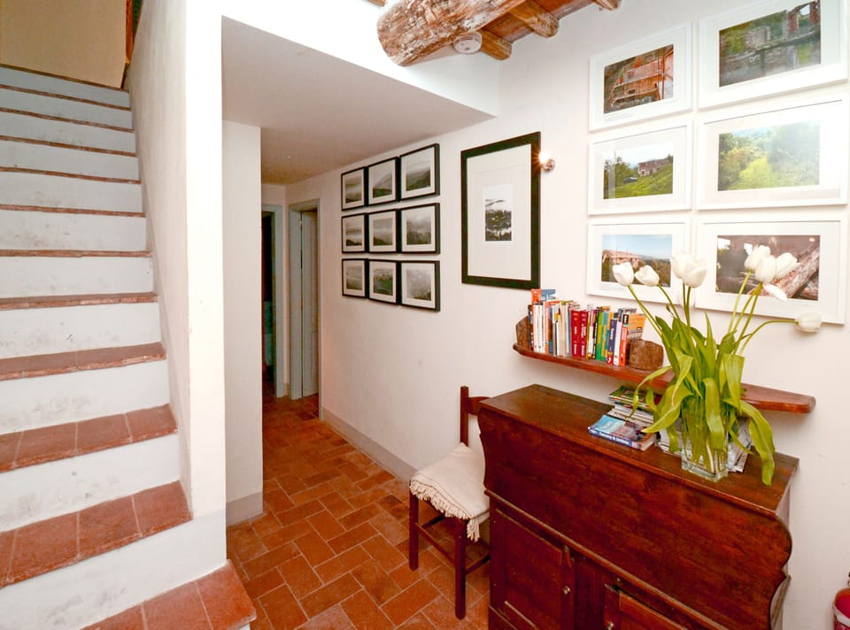 The Inner Hall with stairs up to the Soggiorno