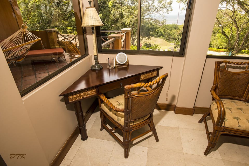 desk/makeup table in master suite.