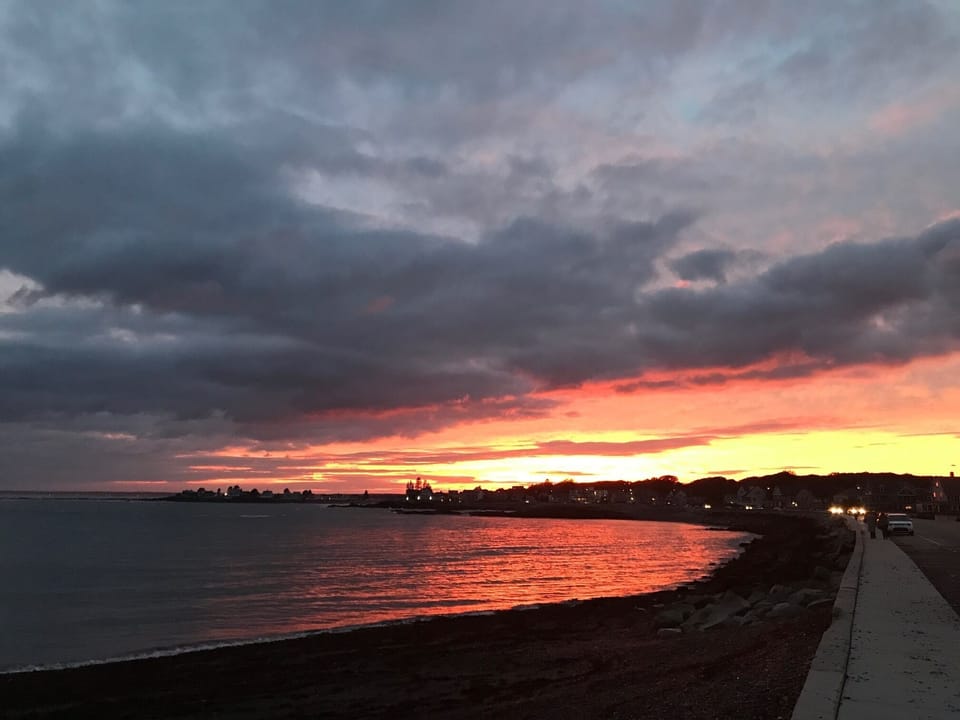 Beach at sunset