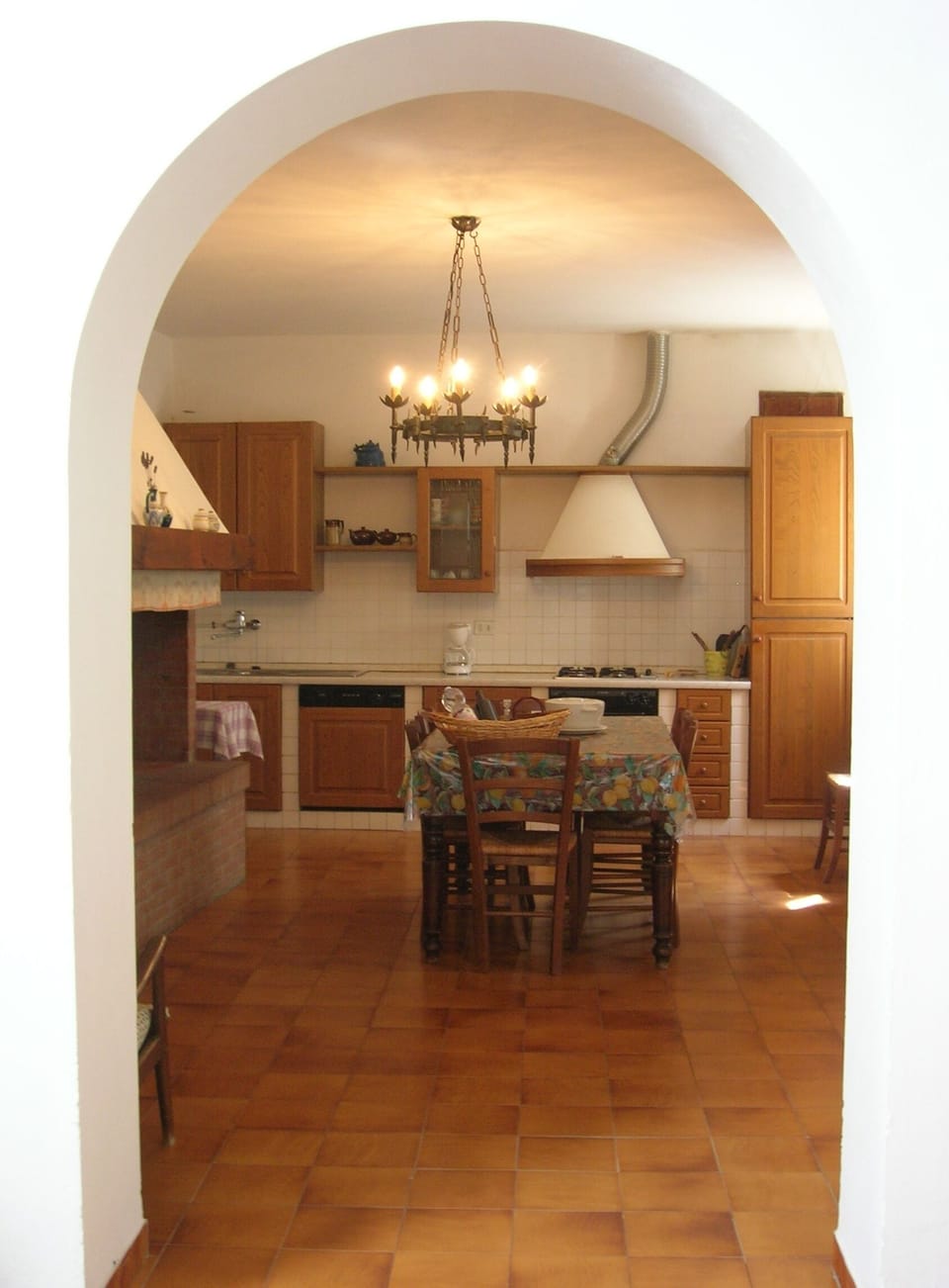 The kitchen of the apartment Maria